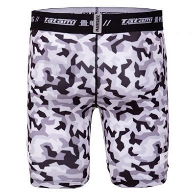 Tatami Rival White & Camo VT Shorts White-Camo