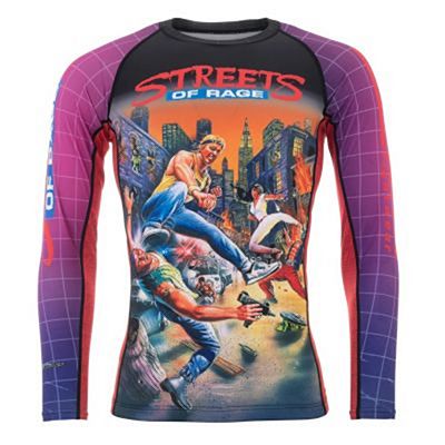 Tatami Sega Streets Of Rage Rash Guard Negro-Morado