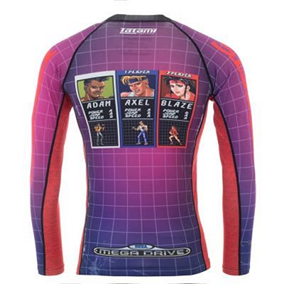 Tatami Sega Streets Of Rage Rash Guard Negro-Morado