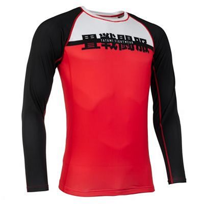 Tatami Super LS Rash Guard White-Red