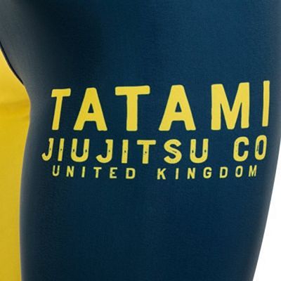 Tatami Supply Co Navy Grappling Spats Azul Marino-Amarillo