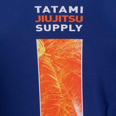 Tatami Tropic Navy LS Rash Guard Navy Blue-Orange