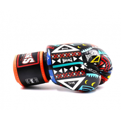 Twins Special Azteca Boxing Glove Nero-Multicolore