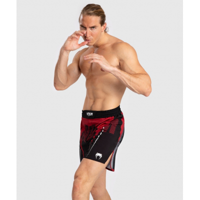 Venum Adrenaline Fight Shorts Preto-Vermelho