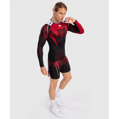 Venum Adrenaline L/S Rashguard Noir-Rouge