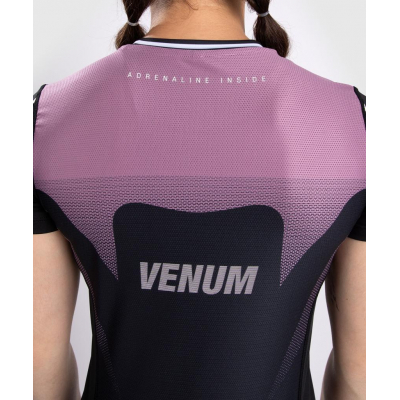 Venum Adrenaline Women Dry Tech T-shirt Preto-Roxo