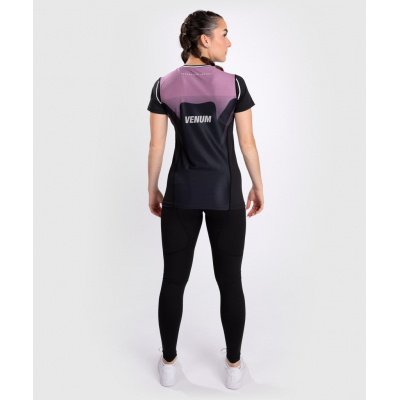 Venum Adrenaline Women Dry Tech T-shirt Negro-Morado