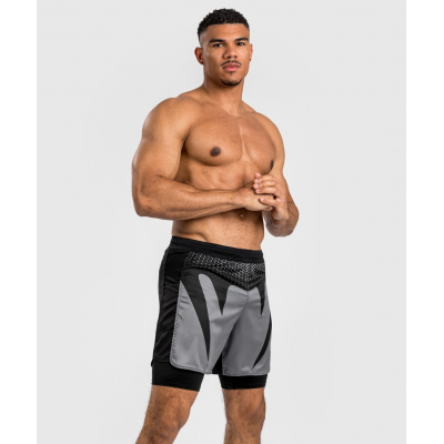 Venum Attack Fight Shorts Schwarz-Grau