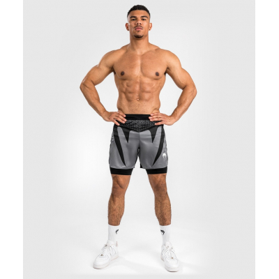 Venum Attack Fight Shorts Black-Grey