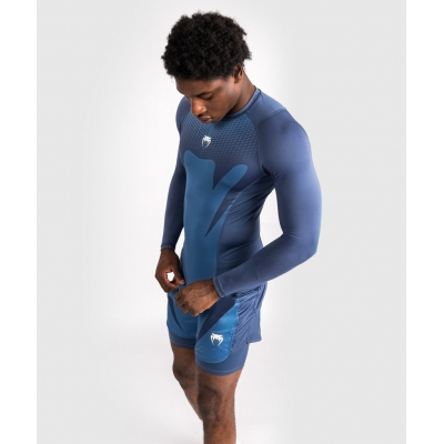 Venum Attack L/S Rashguard Azul Marinho