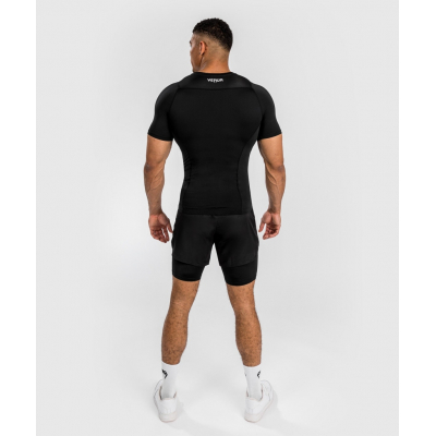 Venum Attack S/S Rashguard Fekete-Szürke