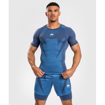 Venum Attack S/S Rashguard Azul Marino