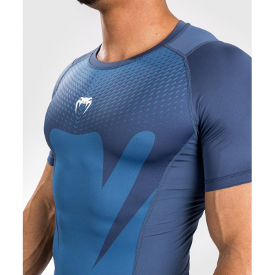 Venum Attack S/S Rashguard Azul Marino