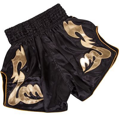 Venum Bangkok Inferno Muay Thai Shorts Preto-Dourado