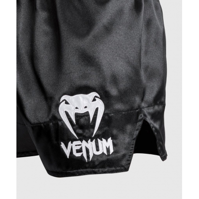 Venum Classic Muay Thai Short Blanco-Negro