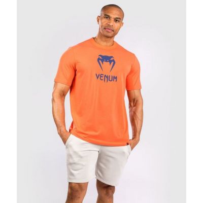 Venum Classic T- Shirt Orange-Navy Blue