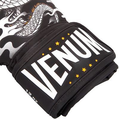 Venum Dragons Flight Boxing Gloves Black-White