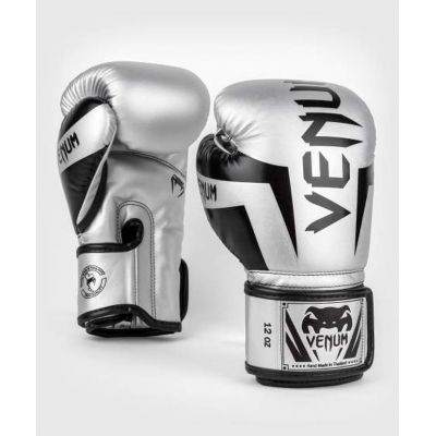 Venum Elite Boxing Gloves Grey-Black