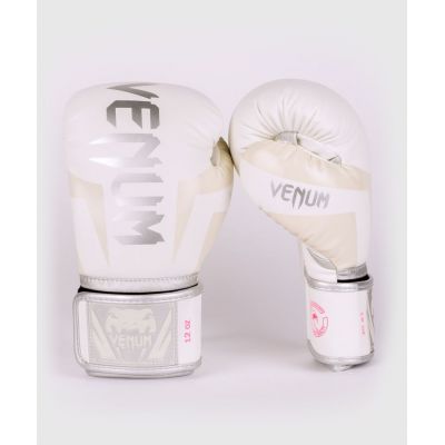 Venum Elite Boxing Gloves Weiß-Grau
