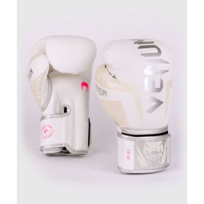 Venum Elite Boxing Gloves Blanco-Gris