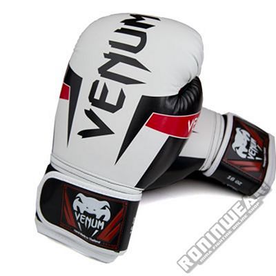 Venum Guantes Boxeo Elite Blanco-Rojo