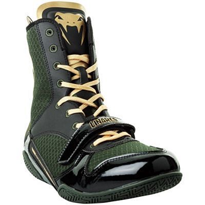 Venum Elite Evo Linares Edition Boxing Shoes Green-Gold