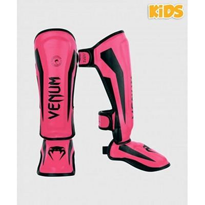 Venum Elite Shin Guards Kids Rose