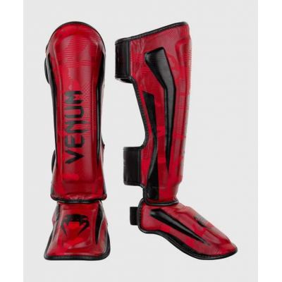 Venum Elite Shin Guards Röd