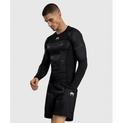 Venum G-Fit Air Mens Long Sleeve Rashguard Nero-Marrone