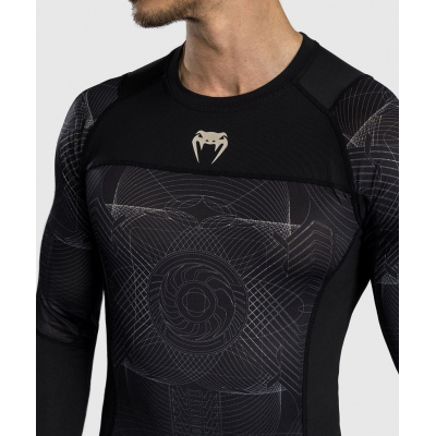 Venum G-Fit Air Mens Long Sleeve Rashguard Preto-Marrom