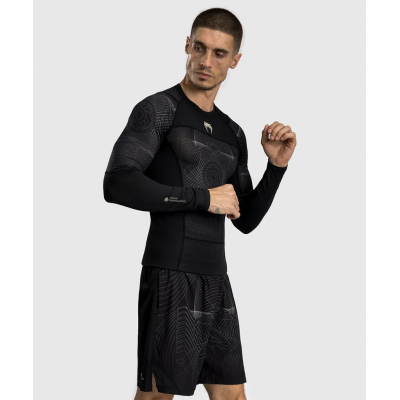 Venum G-Fit Air Mens Long Sleeve Rashguard Preto-Marrom