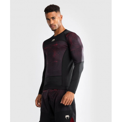 Venum G-Fit Air Mens Long Sleeve Rashguard Preto-Vermelho