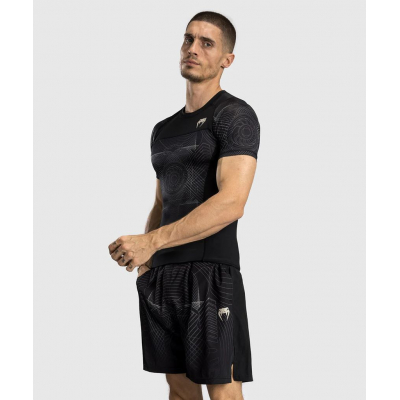 Venum G-Fit Air Mens Short Sleeve Rashguard Nero-Marrone