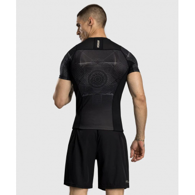 Venum G-Fit Air Mens Short Sleeve Rashguard Negro-Marron