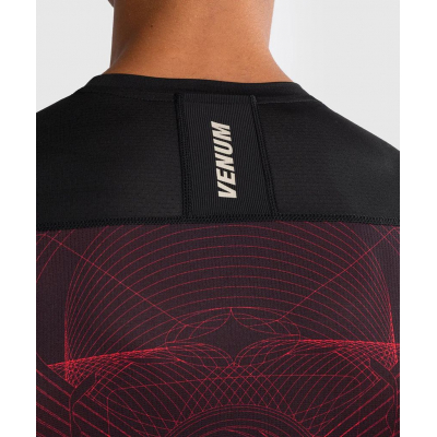 Venum G-Fit Air Mens Short Sleeve Rashguard Nero-Rosso