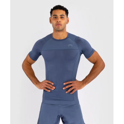 Venum G-Fit Air Mens Short Sleeve Rashguard Azul