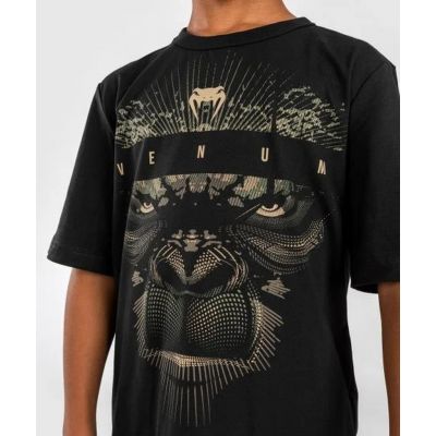 Venum Gorilla Jungle T-Shirt For Kids Negro-Oro