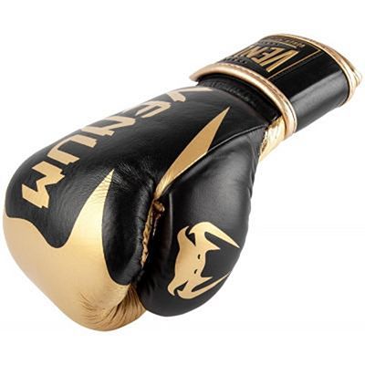 Venum Hammer Pro Boxing Gloves Velcro Black-Gold