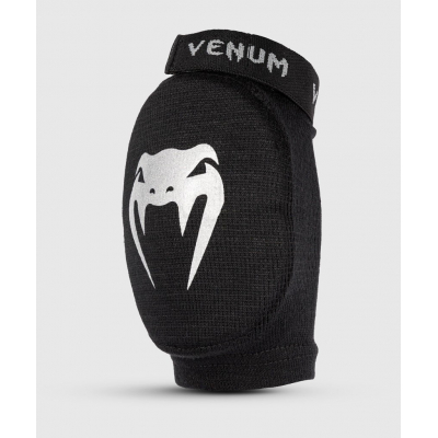 Venum Kontact Elbow Guards Preto-Prateado