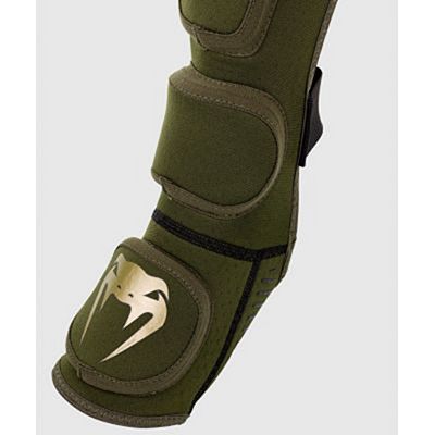 Venum Kontact Evo Shin Guards Verde-Oro