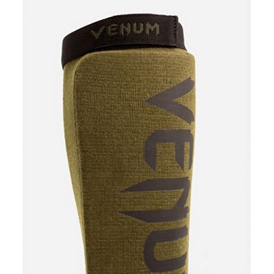 Venum Kontact Shin Guards Green-Black