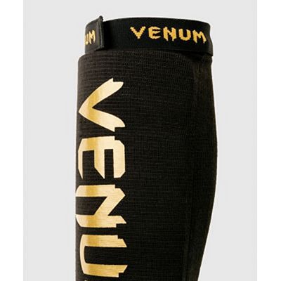 Venum Kontact Shin Guards Simple Black-Gold