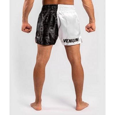 Venum Logos Muay Thai Shorts Negro-Blanco