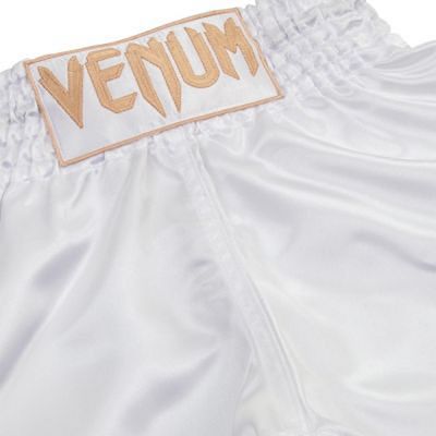 Venum Muay Thai Shorts Classic Blanco-Oro