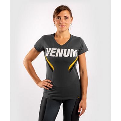 Venum ONE FC Impact Women Tshirt Grau-Gelb