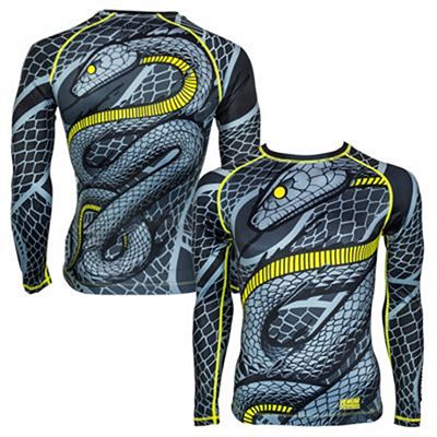 Venum Snaker Rashhguard Long Sleeves Black-Yellow