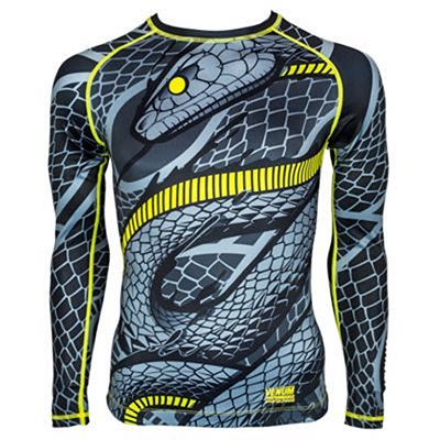 Venum Snaker Rashhguard Long Sleeves Black-Yellow