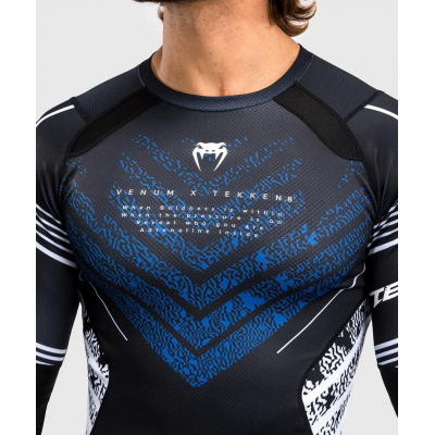 Venum Tekken 8 Jin Kazama Rashguard Azul-Preto