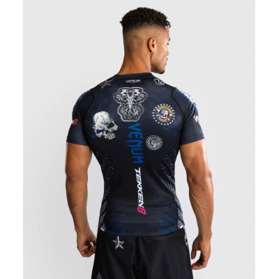 Venum Tekken 8 Paul Phoenix Rashguard Preto-Azul