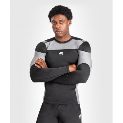 Venum Tempest L/S Rashguard Schwarz-Grau